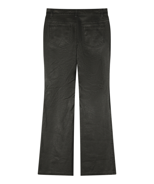 SUNDAY FRUIT MARKET(サンデーフルーツマーケット)の「W) VINTAGE LEATHER FLARE PANT BLACK(その他パンツ・レディース・その他・SMALL/MEDIUM)」の2枚目の写真