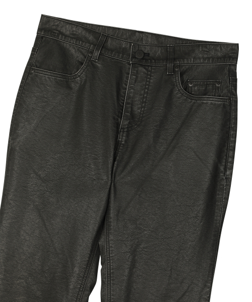 SUNDAY FRUIT MARKET(サンデーフルーツマーケット)の「W) VINTAGE LEATHER FLARE PANT BLACK(その他パンツ・レディース・その他・SMALL/MEDIUM)」の3枚目の写真