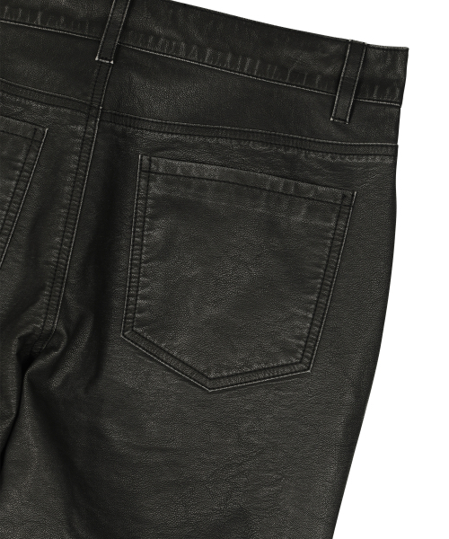 SUNDAY FRUIT MARKET(サンデーフルーツマーケット)の「W) VINTAGE LEATHER FLARE PANT BLACK(その他パンツ・レディース・その他・SMALL/MEDIUM)」の4枚目の写真