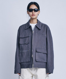 FDR（エフディーアール）の「3D Pocket Detail Work Trucker Jacket_Carbon Charcoal（デニムジャケット）」