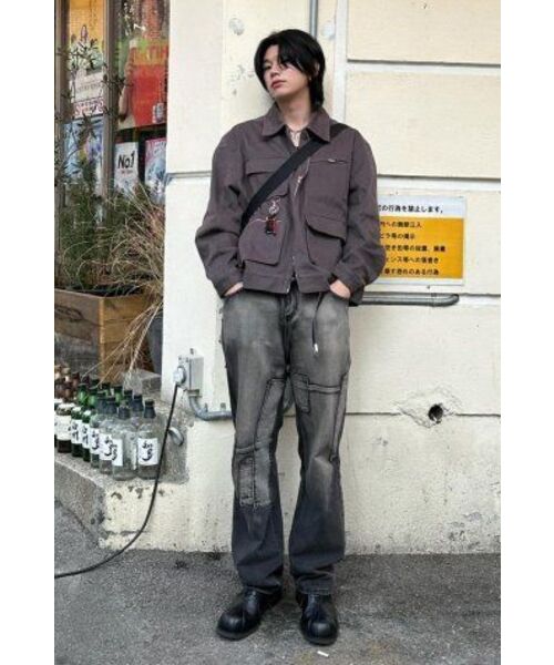 FDR(エフディーアール)の「3D Pocket Detail Work Trucker Jacket_Carbon Charcoal(デニムジャケット・メンズ・その他・LARGE/MEDIUM)」の3枚目の写真