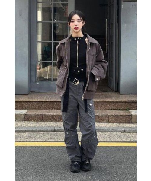 FDR(エフディーアール)の「3D Pocket Detail Work Trucker Jacket_Carbon Charcoal(デニムジャケット・メンズ・その他・LARGE/MEDIUM)」の4枚目の写真
