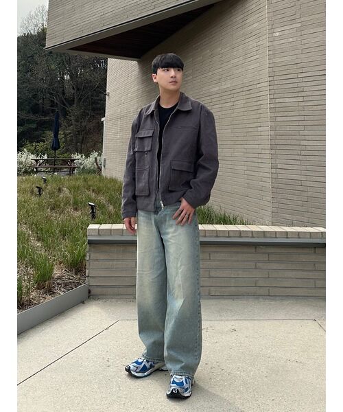 FDR(エフディーアール)の「3D Pocket Detail Work Trucker Jacket_Carbon Charcoal(デニムジャケット・メンズ・その他・LARGE/MEDIUM)」の5枚目の写真
