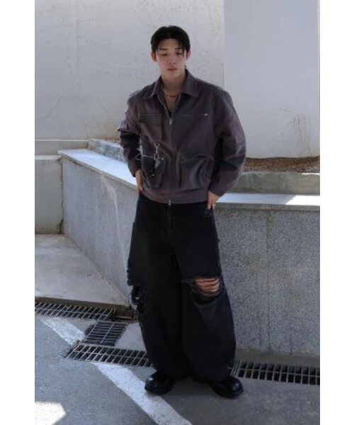FDR(エフディーアール)の「3D Pocket Detail Work Trucker Jacket_Carbon Charcoal(デニムジャケット・メンズ・その他・LARGE/MEDIUM)」の7枚目の写真