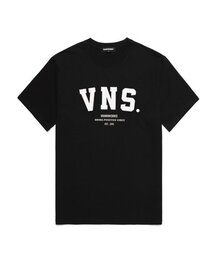 VNS アーチロゴ 半袖Tシャツ (VS0010) ブラック_ホワイト