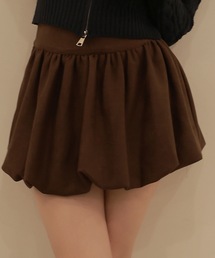 balloon plume mini skirt/バルーンプリュームミニスカート