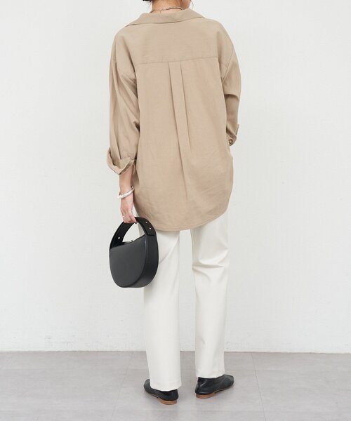 SHENERY（シーナリー）の「スリムジャージーパンツ（その他パンツ・レディース・アイボリー/ブラック・36/38）」の3枚目の写真