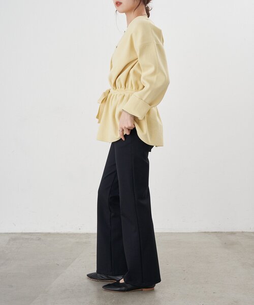 SHENERY（シーナリー）の「スリムジャージーパンツ（その他パンツ・レディース・アイボリー/ブラック・36/38）」の13枚目の写真