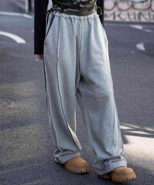 WEGO（ウィゴー）の「WEGO/【26年春夏新作】スウィッチングスウェットパンツ（スウェットパンツ・メンズ・杢グレー/ブラック系その他/ブラック/ブラウン/ピンク/ネイビー・FREE）」の4枚目の写真