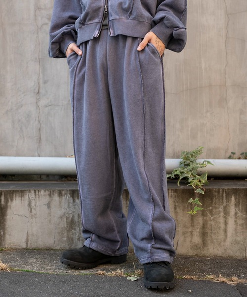 WEGO（ウィゴー）の「WEGO/【26年春夏新作】スウィッチングスウェットパンツ（スウェットパンツ・メンズ・杢グレー/ブラック系その他/ブラック/ブラウン/ピンク/ネイビー・FREE）」の6枚目の写真