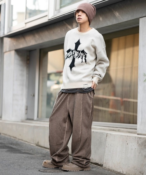 WEGO/【26年春夏新作】スウィッチングスウェットパンツ（スウェット