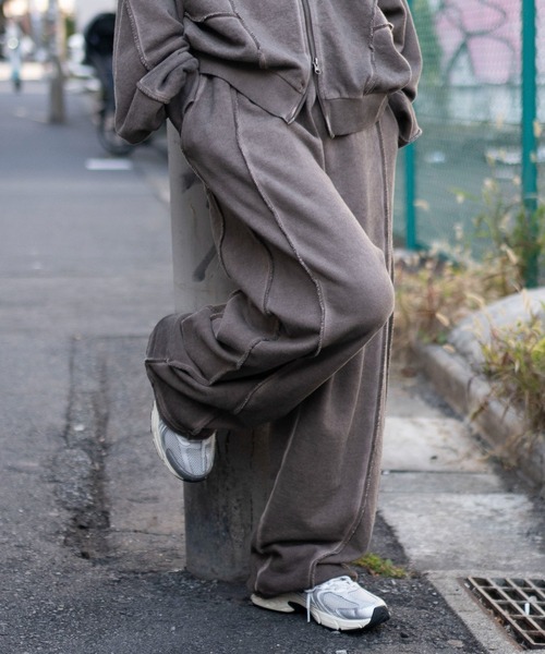 WEGO（ウィゴー）の「WEGO/【26年春夏新作】スウィッチングスウェットパンツ（スウェットパンツ・メンズ・杢グレー/ブラック系その他/ブラック/ブラウン/ピンク/ネイビー・FREE）」の19枚目の写真