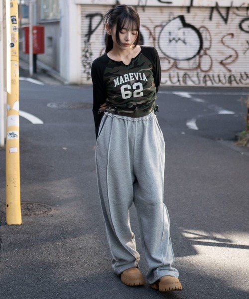 WEGO（ウィゴー）の「WEGO/【26年春夏新作】スウィッチングスウェットパンツ（スウェットパンツ・メンズ・杢グレー/ブラック系その他/ブラック/ブラウン/ピンク/ネイビー・FREE）」の17枚目の写真