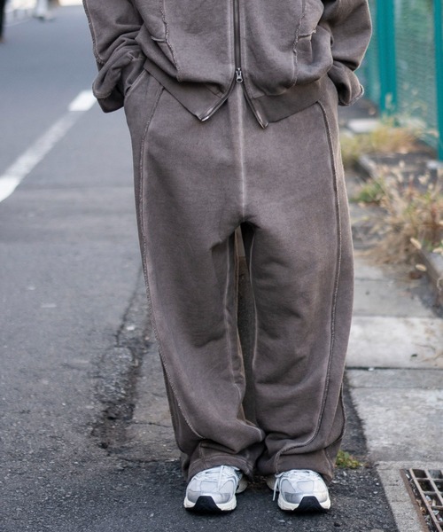 WEGO（ウィゴー）の「WEGO/【26年春夏新作】スウィッチングスウェットパンツ（スウェットパンツ・メンズ・杢グレー/ブラック系その他/ブラック/ブラウン/ピンク/ネイビー・FREE）」の18枚目の写真