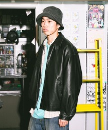 niko and... | PUレザーショートブルゾン(ブルゾン)