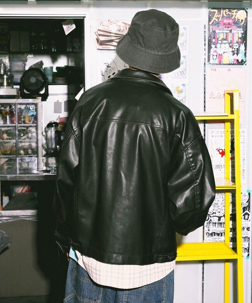 PUレザーショートブルゾン（ブルゾン）｜niko and（ニコアンド）の