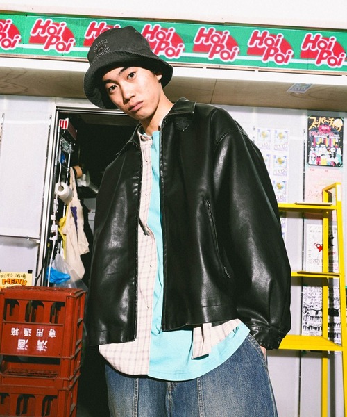 niko and ... ブラックレザージャケット NIKO AND ブラックレザージャケット Lサイズ - メルカリ