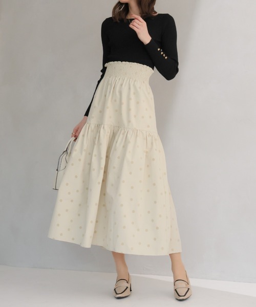 VIVIAN（ヴィヴィアン）の「履きごこちやみつき感激 スクエアトゥモノグラム5cmプレートヒールローファーパンプス（パンプス・レディース・ストーン/ブラック系その他3/ナチュラル・24/23.5/23/22.5/24.5）」の19枚目の写真