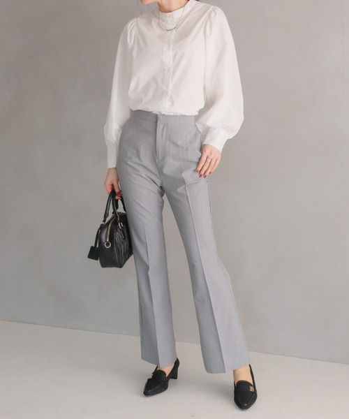 VIVIAN（ヴィヴィアン）の「履きごこちやみつき感激 スクエアトゥモノグラム5cmプレートヒールローファーパンプス（パンプス・レディース・ストーン/ブラック系その他3/ナチュラル・24/23.5/23/22.5/24.5）」の14枚目の写真