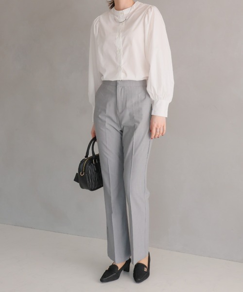 VIVIAN（ヴィヴィアン）の「履きごこちやみつき感激 スクエアトゥモノグラム5cmプレートヒールローファーパンプス（パンプス・レディース・ストーン/ブラック系その他3/ナチュラル・24/23.5/23/22.5/24.5）」の13枚目の写真