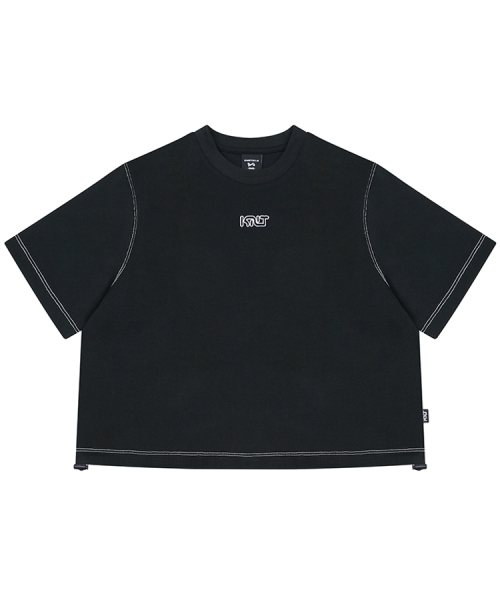 KINETICLO（キネティクロ）の「ストリングクロップTシャツ（ブラック）（Tシャツ/カットソー・レディース・その他・ONE）」の2枚目の写真
