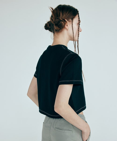 KINETICLO（キネティクロ）の「ストリングクロップTシャツ（ブラック）（Tシャツ/カットソー・レディース・その他・ONE）」の4枚目の写真