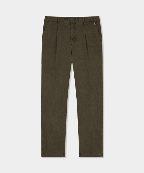BIRBANTE(ビルバンテ)の「ソンドリオストレッチツイルワンタックパンツ - ブラウン(その他パンツ・メンズ・ブラウン・SMALL/MEDIUM/LARGE/X-LARGE)」の1枚目の写真