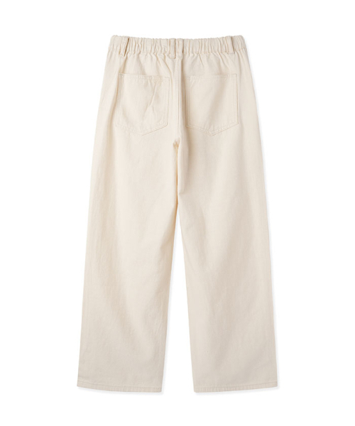 BLACKBROWN（ブラックブラウン）の「セミワイドフィットコットンパンツ [L-BEIGE]（その他パンツ・メンズ・オートミール・SMALL/MEDIUM/LARGE/X-LARGE/XX-LARGE）」の2枚目の写真