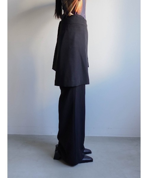 sahara(サハラ)の「Layered Apron Pants(その他パンツ・レディース・グレー/ブラック・FREE)」の8枚目の写真