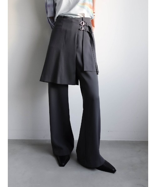 sahara(サハラ)の「Layered Apron Pants(その他パンツ・レディース・グレー/ブラック・FREE)」の20枚目の写真