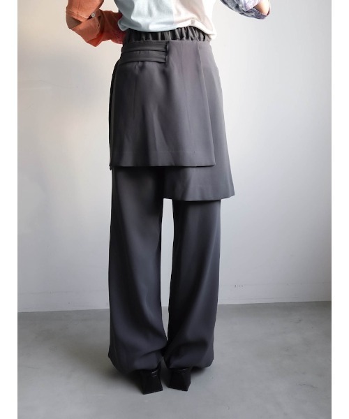 sahara(サハラ)の「Layered Apron Pants(その他パンツ・レディース・グレー/ブラック・FREE)」の22枚目の写真
