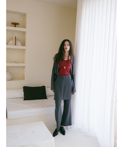 sahara(サハラ)の「Layered Apron Pants(その他パンツ・レディース・グレー/ブラック・FREE)」の14枚目の写真