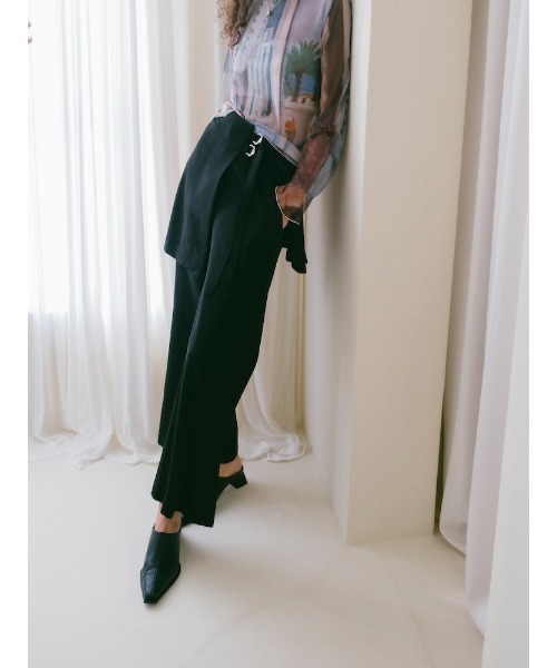 sahara(サハラ)の「Layered Apron Pants(その他パンツ・レディース・グレー/ブラック・FREE)」の5枚目の写真