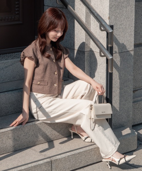 tweed balloon sleeve jacket（ツイードバルーンスリーブジャケット