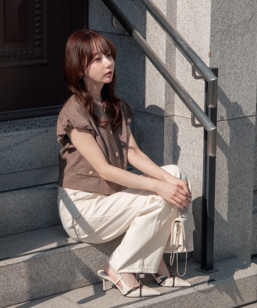 tweed balloon sleeve jacket（ツイードバルーンスリーブジャケット