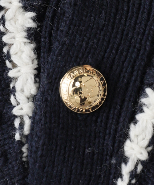 GANNI（ガニー）の「【GANNI/ガニーCotton Wool Stripe Sweater：ニット（ニット/セーター・レディース・ネイビー・SMALL）」の7枚目の写真