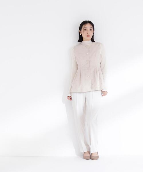 NATURAL BEAUTY BASIC(ナチュラルビューティーベーシック)の「◇ドットペプラムジレ(その他アウター・レディース・ブラック/ベージュ・SMALL/MEDIUM)」の16枚目の写真