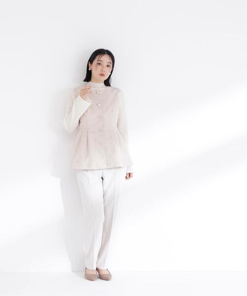 NATURAL BEAUTY BASIC(ナチュラルビューティーベーシック)の「◇ドットペプラムジレ(その他アウター・レディース・ブラック/ベージュ・SMALL/MEDIUM)」の14枚目の写真