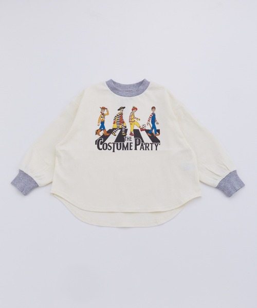 Ocean&Ground(オーシャン&グラウンド)の「COSTUME PARTYプリントロンT【ONLINE EXCLUSIVE】(Tシャツ/カットソー・キッズ・オフホワイト/ブラック/キナリ・80/90/100/110/120/130/140)」の15枚目の写真