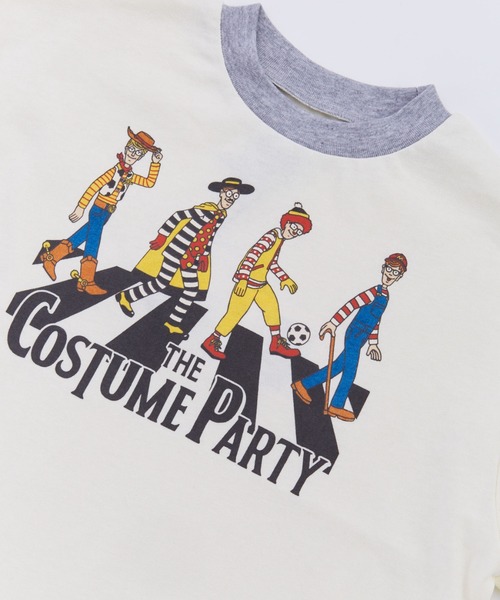 Ocean&Ground(オーシャン&グラウンド)の「COSTUME PARTYプリントロンT【ONLINE EXCLUSIVE】(Tシャツ/カットソー・キッズ・オフホワイト/ブラック/キナリ・80/90/100/110/120/130/140)」の19枚目の写真