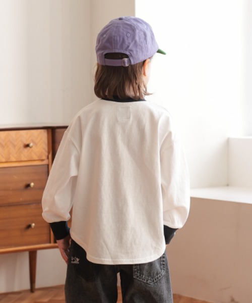 Ocean&Ground(オーシャン&グラウンド)の「COSTUME PARTYプリントロンT【ONLINE EXCLUSIVE】(Tシャツ/カットソー・キッズ・オフホワイト/ブラック/キナリ・80/90/100/110/120/130/140)」の9枚目の写真