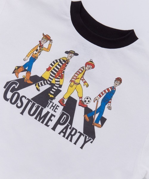 Ocean&Ground(オーシャン&グラウンド)の「COSTUME PARTYプリントロンT【ONLINE EXCLUSIVE】(Tシャツ/カットソー・キッズ・オフホワイト/ブラック/キナリ・80/90/100/110/120/130/140)」の6枚目の写真