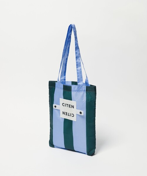 CITEN(シテン)の「<CITEN>くるくるパッチンストライプトートS(エコバッグ/サブバッグ・レディース・ライトブルー/ピンク/イエロー・FREE)」の7枚目の写真