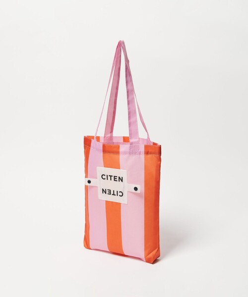CITEN(シテン)の「<CITEN>くるくるパッチンストライプトートS(エコバッグ/サブバッグ・レディース・ライトブルー/ピンク/イエロー・FREE)」の18枚目の写真