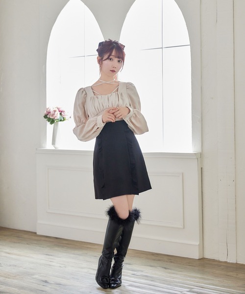 Rose Muse スカート セール】switching raffle tight skirt（スカート）｜Rose Muse（ロゼ