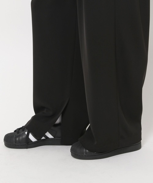 HEREIAM（ヘレイアム）の「【HEREIAM】モードな落ち感が魅力。トロミタックパンツ（その他パンツ・レディース・ブラック/ダークネイビー・SMALL/MEDIUM）」の19枚目の写真