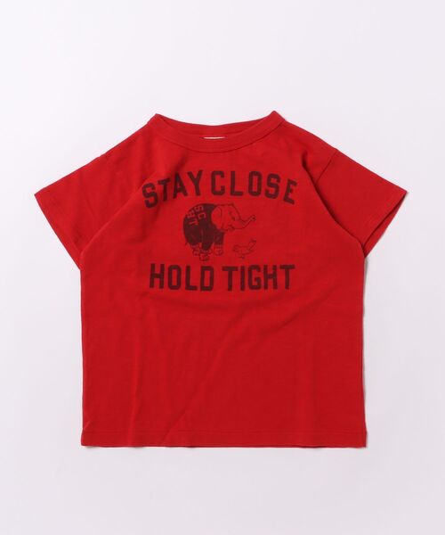 DENIM DUNGAREE（デニムダンガリー）の「SHARE Tee（Tシャツ/カットソー・キッズ・レッド・135/145）」の3枚目の写真