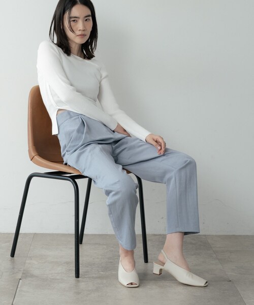 GALLEST（ギャレスト）の「バックストラップパンプス（パンプス・レディース・オフホワイト/ブラック・45/35）」の5枚目の写真