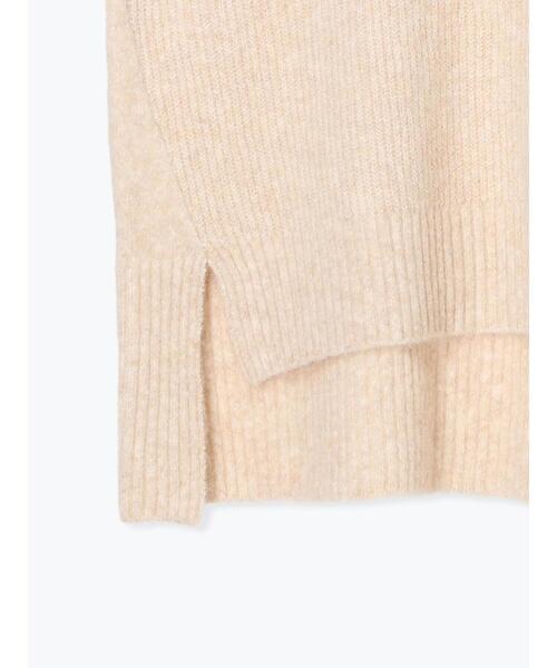 Samansa Mos2（サマンサ モスモス）の「Vネックリブベスト（ベスト・レディース・ベージュ/キナリ/チャコールグレー・F）」の12枚目の写真