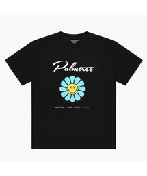 PALMTREE GOLF（パームツリーゴルフ）の「パームフラワー 半袖Tシャツ ブラック（Tシャツ/カットソー）」